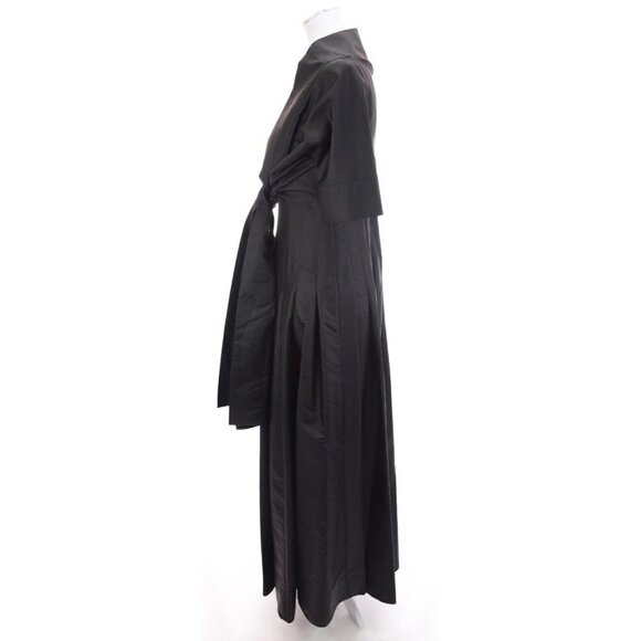 Calvin Klein Long Formal Black Sequin Pleated Ball Gown Dress Jacket Set Sz 6 - Picture 9 of 12